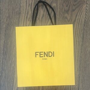 Fendi Vibrant Yellow Tote Bag